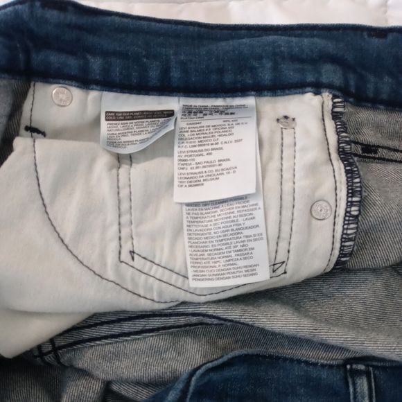 Levi's Slim Straight 522 Denim Stretch Jeans - Size 36/34 - Picture 7 of 7